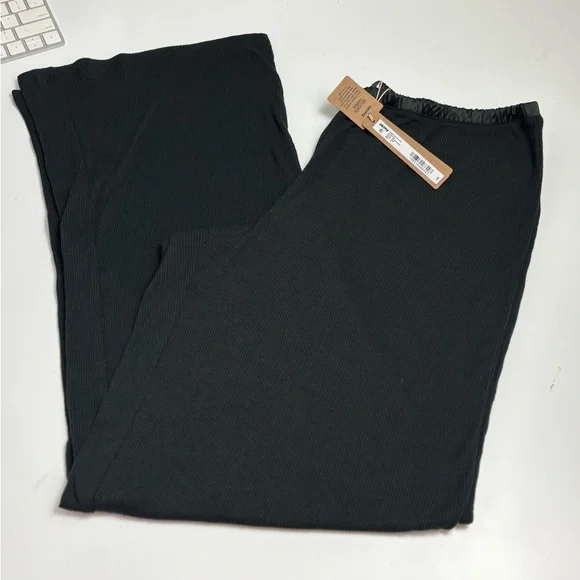 SKIMS Sheer Cotton Lace Sleep Pant | Soot | Size S 🖤 - Picture 7 of 8